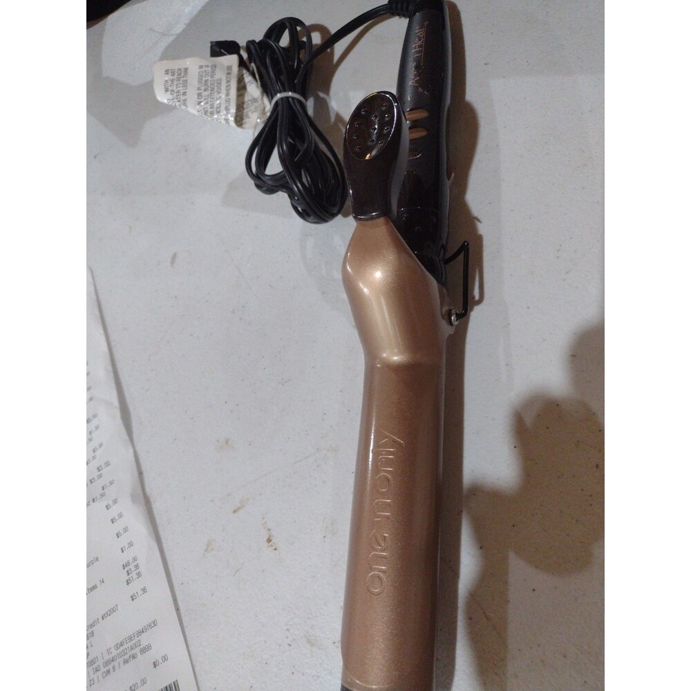 One 'n Only Argan Heat 1-1/4" Curling Iron Wand Hair Curler Styling Tool - WORKS